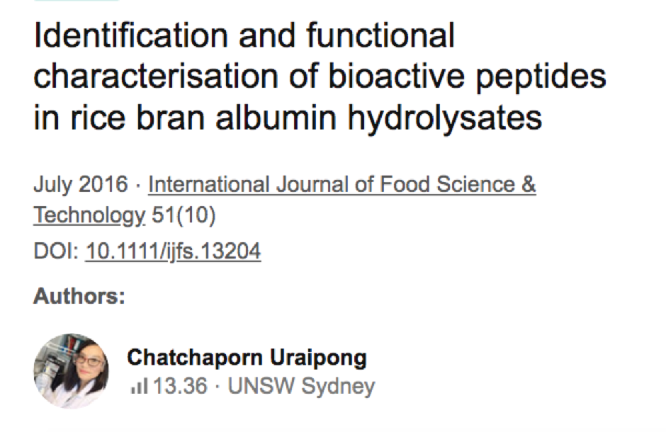 Bioactive Peptides