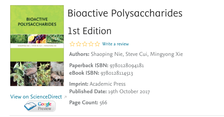 BIOACTIVE POLYSACCHARIDES