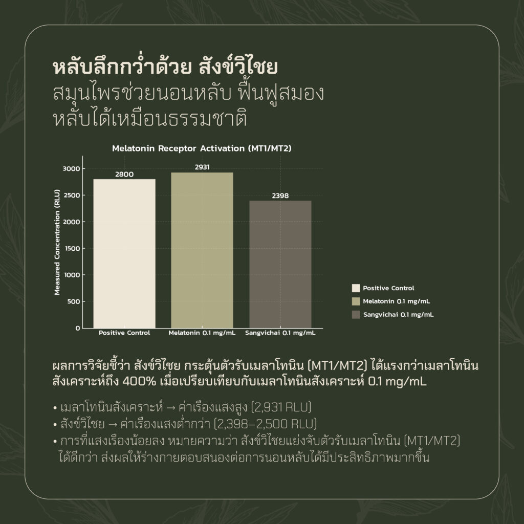 งานวิจัยสังข์วิไชยสมุนไพรแก้นอนไม่หลับ